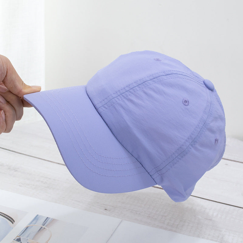 Wholesale Soft top washed quick-drying cloth face-revealing small sun visor baseball cap